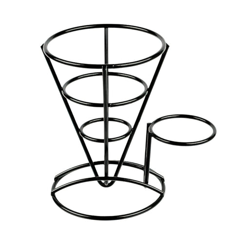 Pujadas Cone Basket with Ramekin Holder metal serving basket