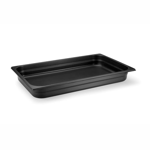 Pujadas Grey Non-Stick 1/1 GN Pan - grey non-stick stainless steel 1/1 GN steam table pan, 65mm deep