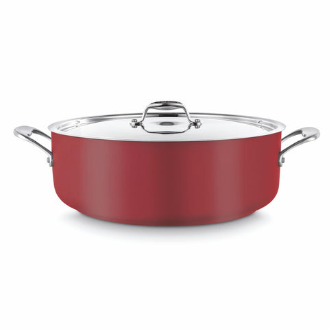 Pujadas Red Casserole with Lid 280mm cookware product image