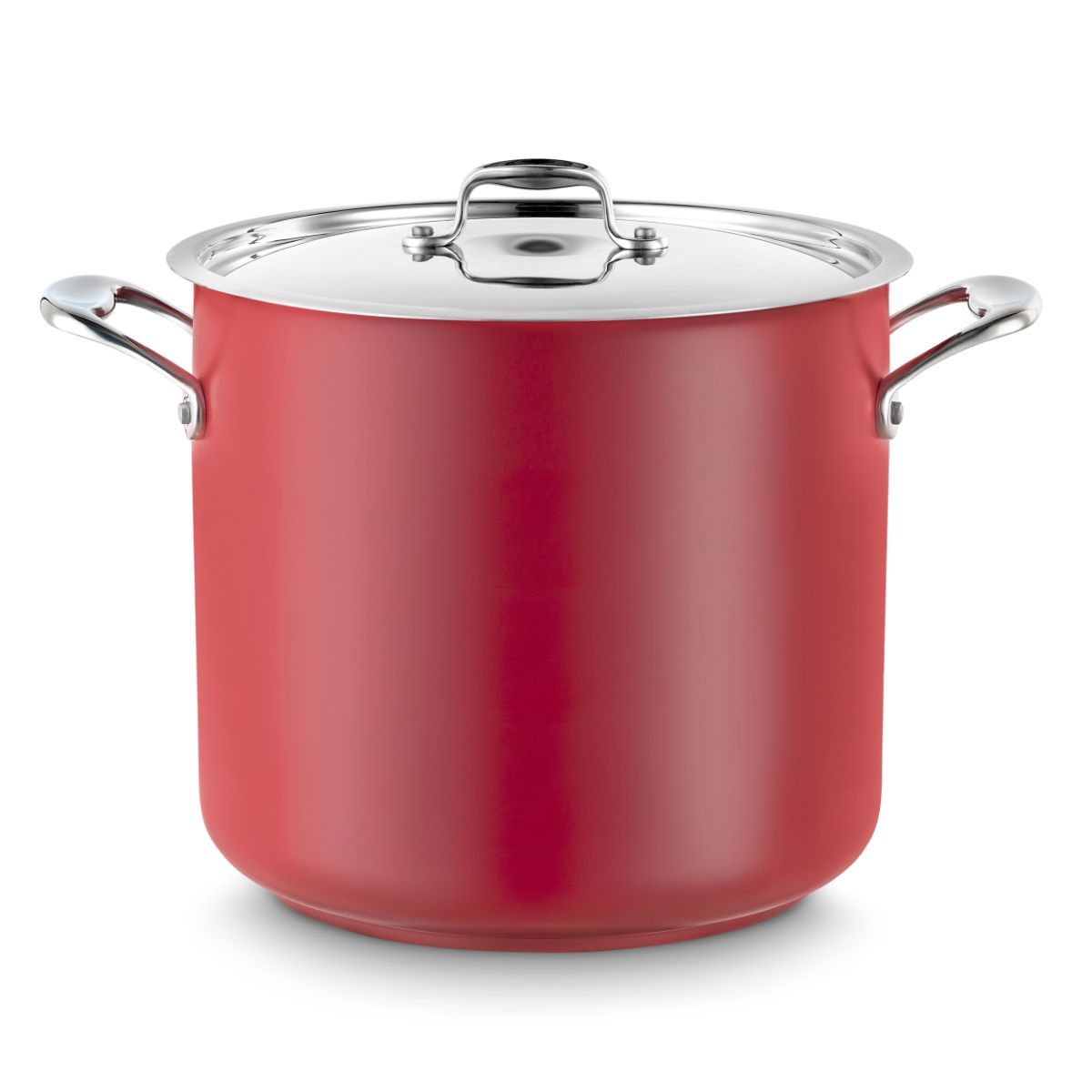 Pujadas Red Stock Pot with Lid 280mm cookware product image