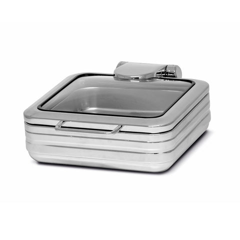 Pujadas Square Glass-top Chafing Dish chafing dish for buffet and catering use