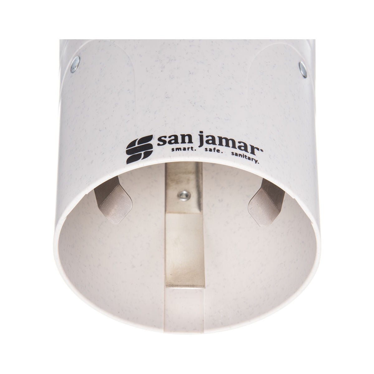San Jamar C4180TBLW 16" Artic Blue Small Water Cup Dispenser w/Throat - 57-73mm