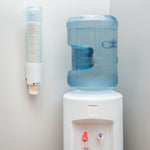 San Jamar C4180TBLW 16" Artic Blue Small Water Cup Dispenser w/Throat - 57-73mm