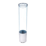 San Jamar C4180TBLW 16" Artic Blue Small Water Cup Dispenser w/Throat - 57-73mm