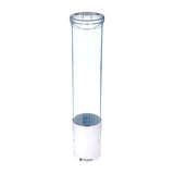 San Jamar C4180TBLW 16" Artic Blue/White Small Water Cup Dispenser w/Throat - 57-73mm