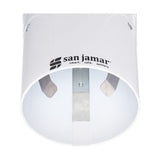 San Jamar C4180TBLW 16" Artic Blue/White Small Water Cup Dispenser w/Throat - 57-73mm