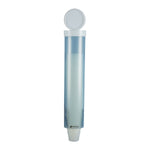 San Jamar C3165FBL 16" Frosted Blue Medium Water Cup Dispenser - 64-83mm