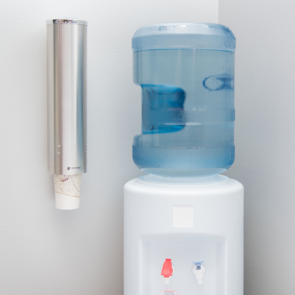 San Jamar C3450SS Stainless Steel Extra Large Cup Dispenser - Advantage Catering Equipment