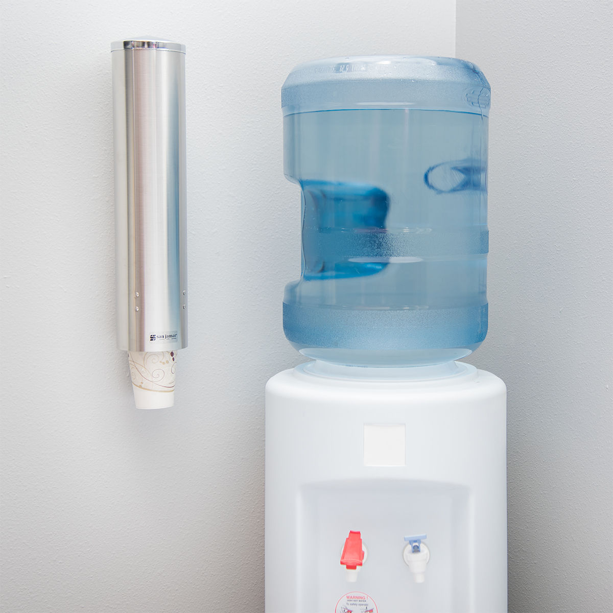 San Jamar C3250SS Stainless Steel Water Cup Dispenser 70-86mm