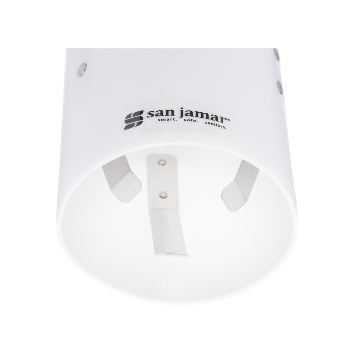 San Jamar C4160WH 16" White Small Water Cup Dispenser - 57-73mm - Advantage Catering Equipment