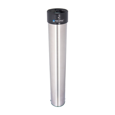 San Jamar C3400EV 12-24oz Vertical Surface Mount Cup Dispenser - 70-98mm