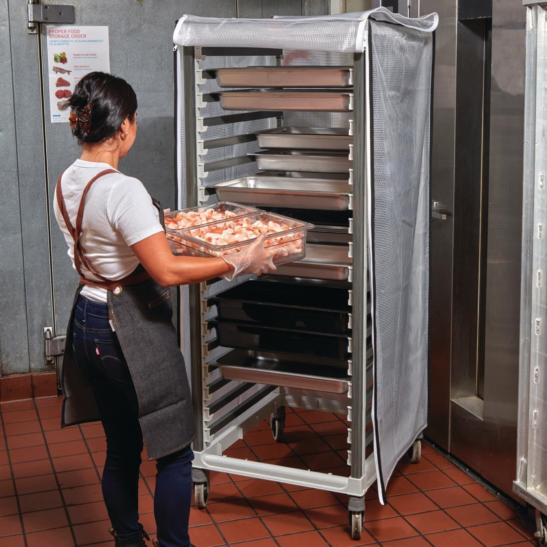 Cambro Camshelving 2/1GN Food Pan Trolley 36 Tray Capacity