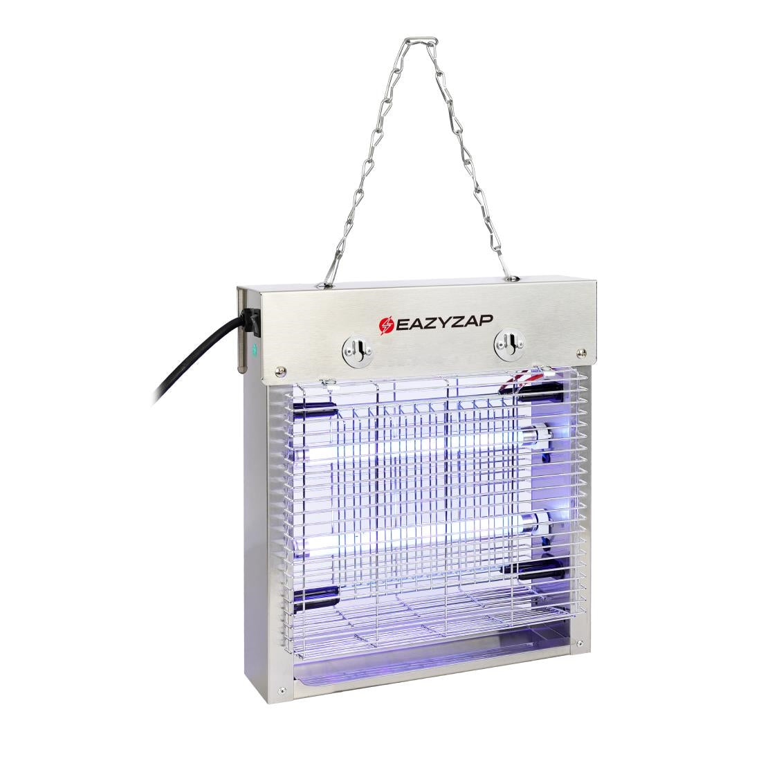 Eazyzap Energy Efficient Stainless Steel LED Fly Killer 30m²