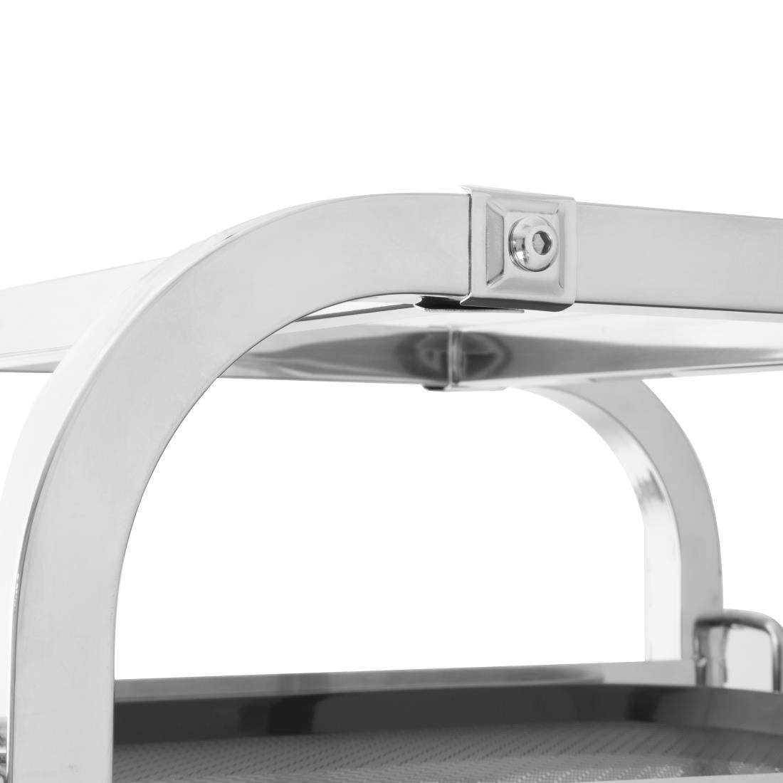 Vogue Stainless Steel 16-Shelf Clearing Trolley