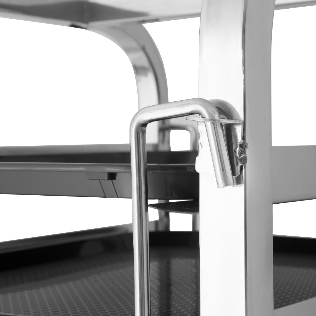 Vogue Stainless Steel 16-Shelf Clearing Trolley