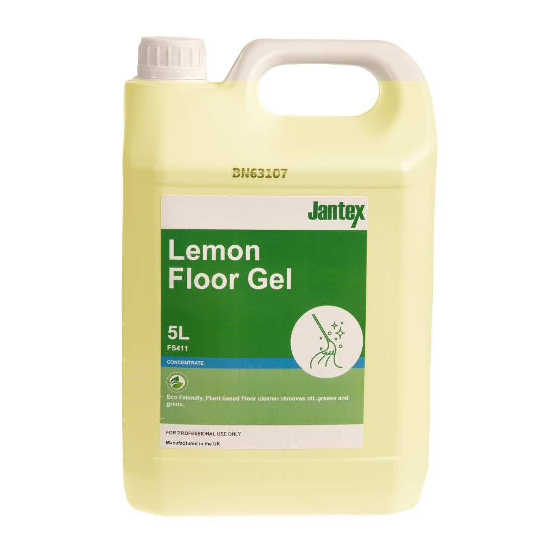 Jantex Green Lemon Floor Gel Cleaner Concentrate 5Ltr