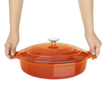 Vogue Round Sauté Pan Orange 28cm