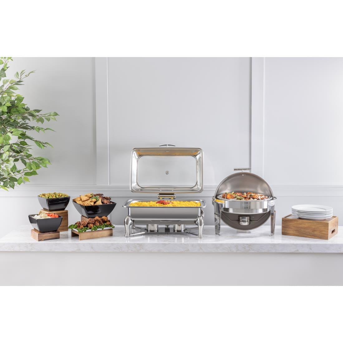 Olympia Acacia Wood Riser Set (3 Pack)