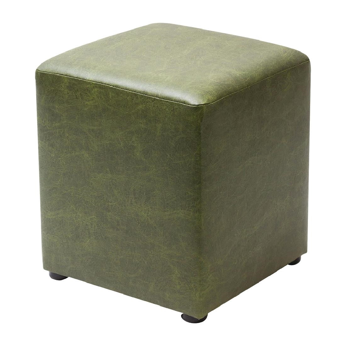 Cube Faux Leather Bar Stools Juniper (2 Pack)