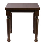Cotswold-Style Square Dining Table Dark Walnut 700x700mm