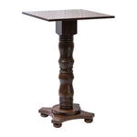 Islington Poseur Square Table Dark Wood 700x700mm
