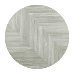 Bolero Pre-Drilled Round Table Top Chevron Design 600mm