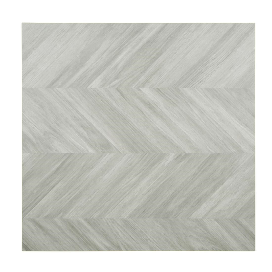 Bolero Pre-Drilled Table Top Chevron Design 700x700mm