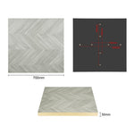 Bolero Pre-Drilled Table Top Chevron Design 700x700mm