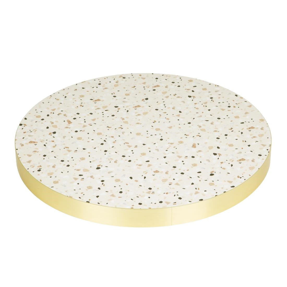 Bolero Round Table Top Terrazzo Style 600mm