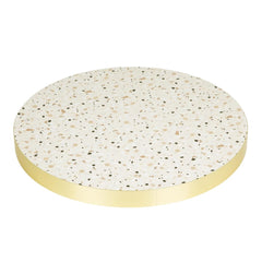 Bolero Round Table Top Terrazzo Style 600mm