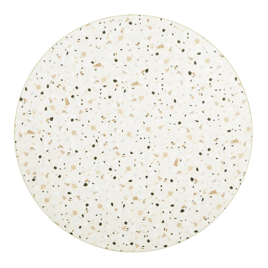Bolero Round Table Top Terrazzo Style 600mm