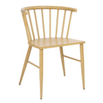 Bolero Harrowdene Metal Side Chairs Wood Effect (2 Pack)