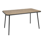 Bolero Santorini Rectangular Table Wood Effect 1400x798mm