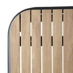 Bolero Santorini Rectangular Table Wood Effect 1400x798mm