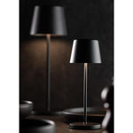 Utopia Bermuda Micro LED Cordless Table Lamp 210mm Black (6 Pack)