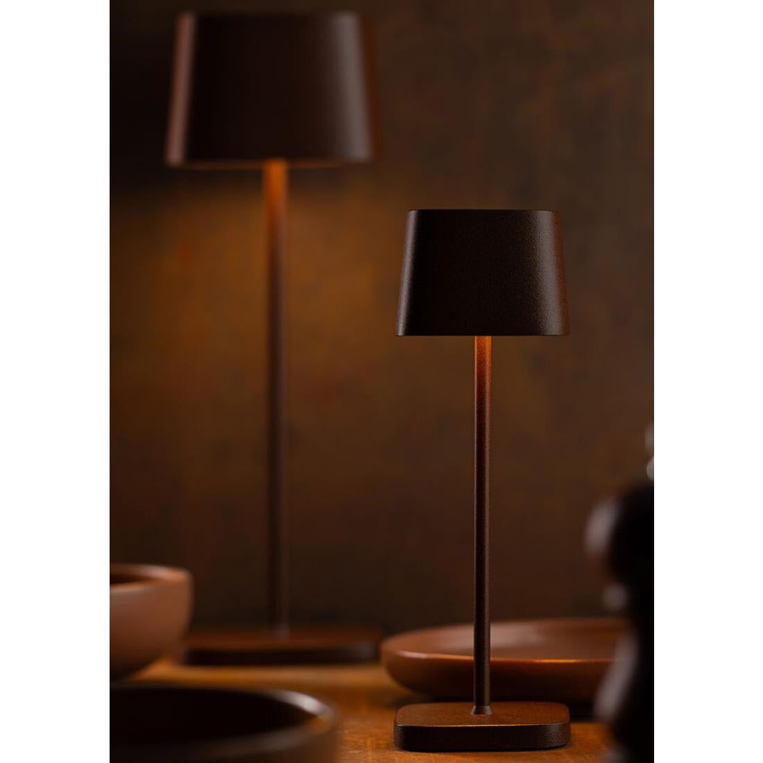 Utopia Montego Micro LED Cordless Table Lamp 200mm Corten (6 Pack)