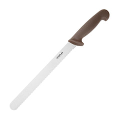 Hygiplas Serrated Slicer Knife Brown 24.8cm