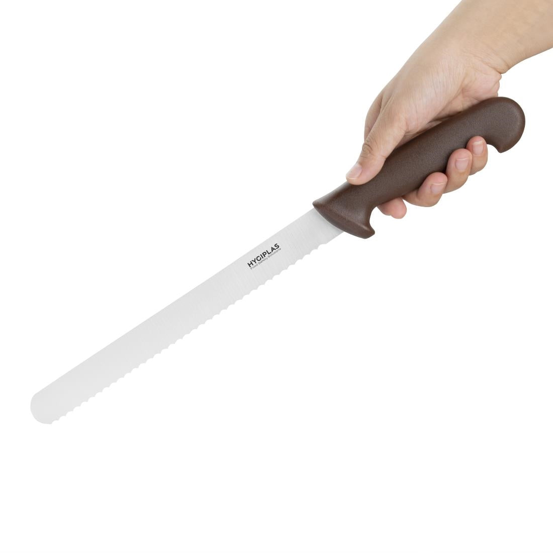 Hygiplas Serrated Slicer Brown 24.8cm
