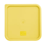 Hygiplas Square Food Storage Container Lid Yellow Large