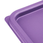 Hygiplas Square Food Storage Container Lid Purple Large