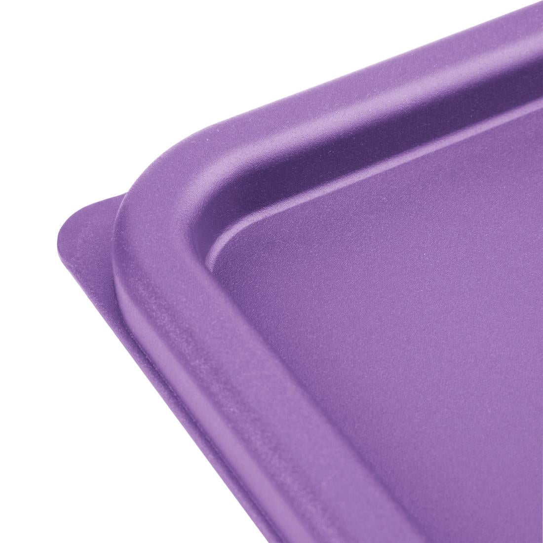 Hygiplas Square Food Storage Container Lid Purple Large