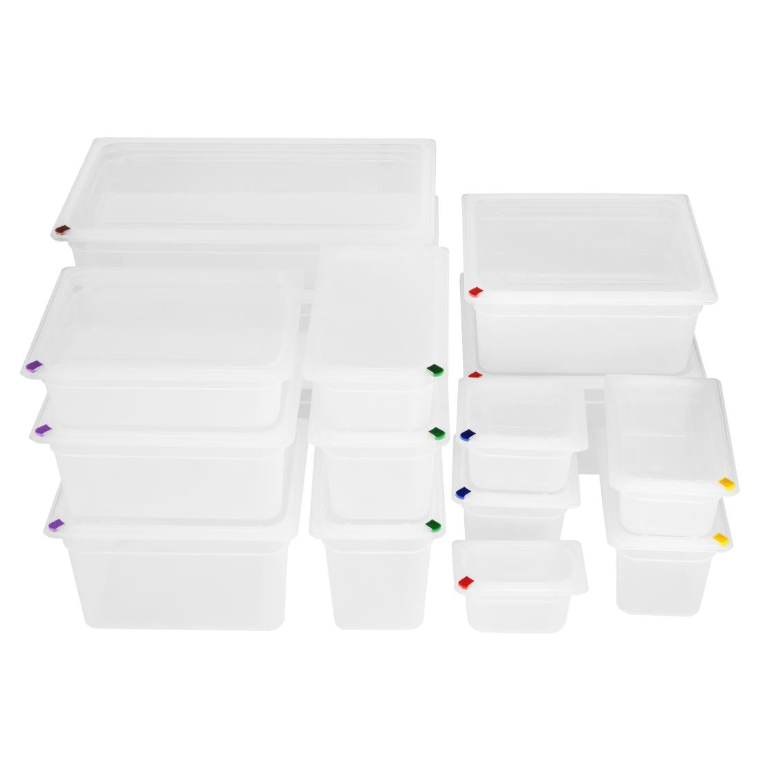 Hygiplas Click Polypropylene 1/1 Gastronorm Tray 150mm (2 Pack)