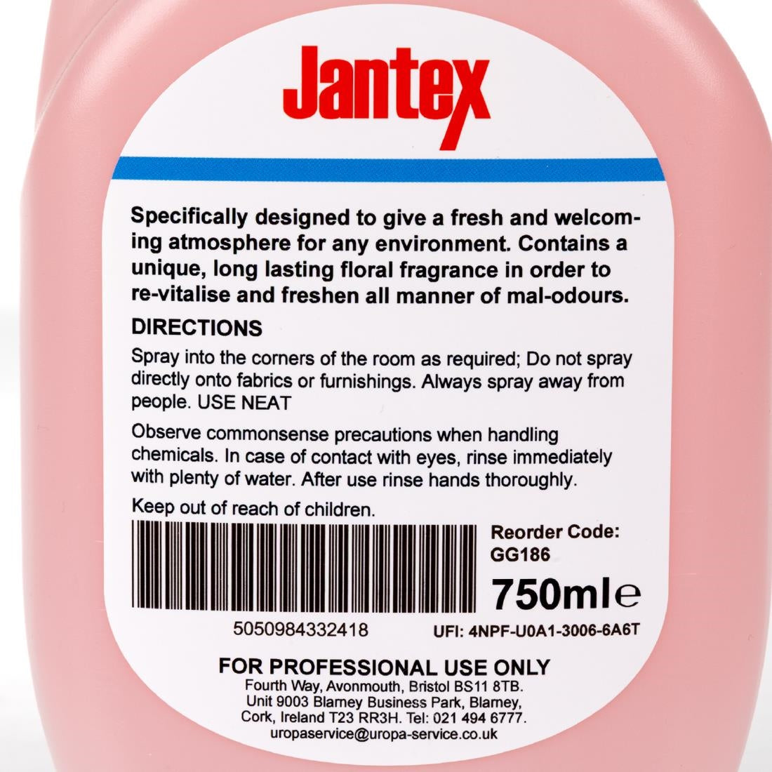 Jantex Air Freshener Spray Ready To Use 750ml