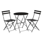 Bolero Perth Pavement Style Round Table Black 600mm