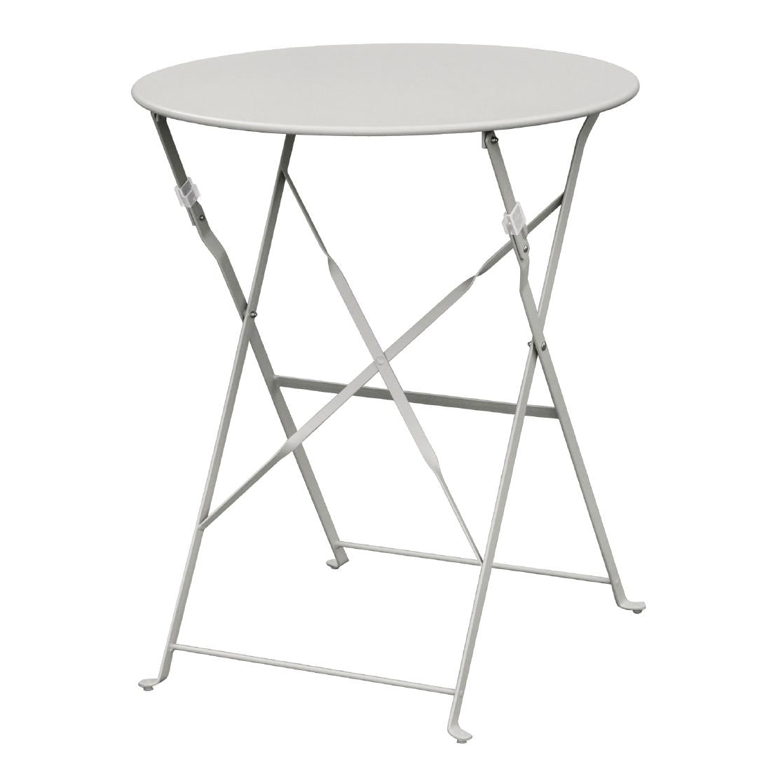 Bolero Perth Pavement Style Round Table Grey 600mm