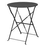Bolero Perth Pavement Style Round Table Black 600mm