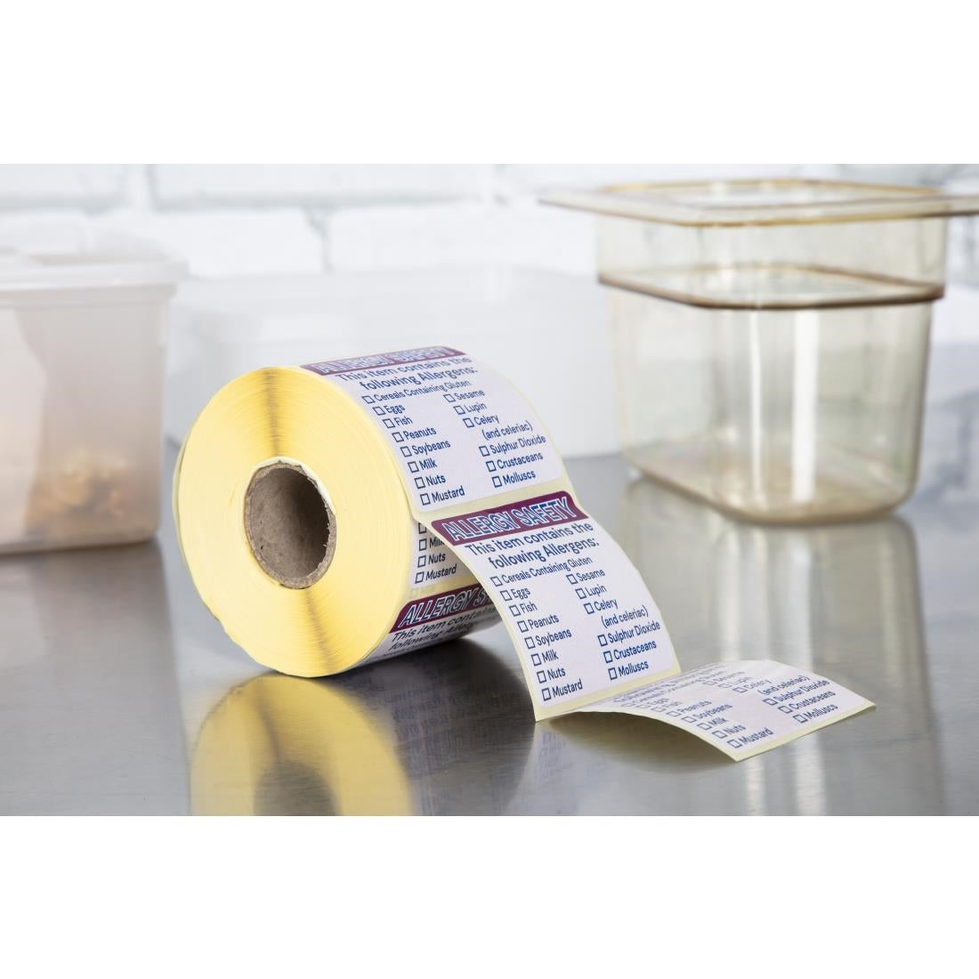 Hygiplas Allergen Food Labels (500 Pack)