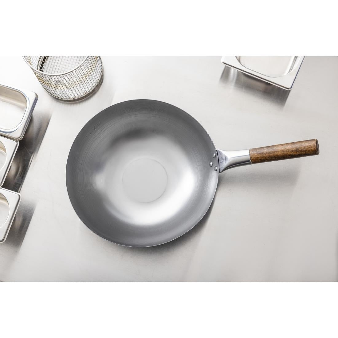London Flat Base Wok 305mm