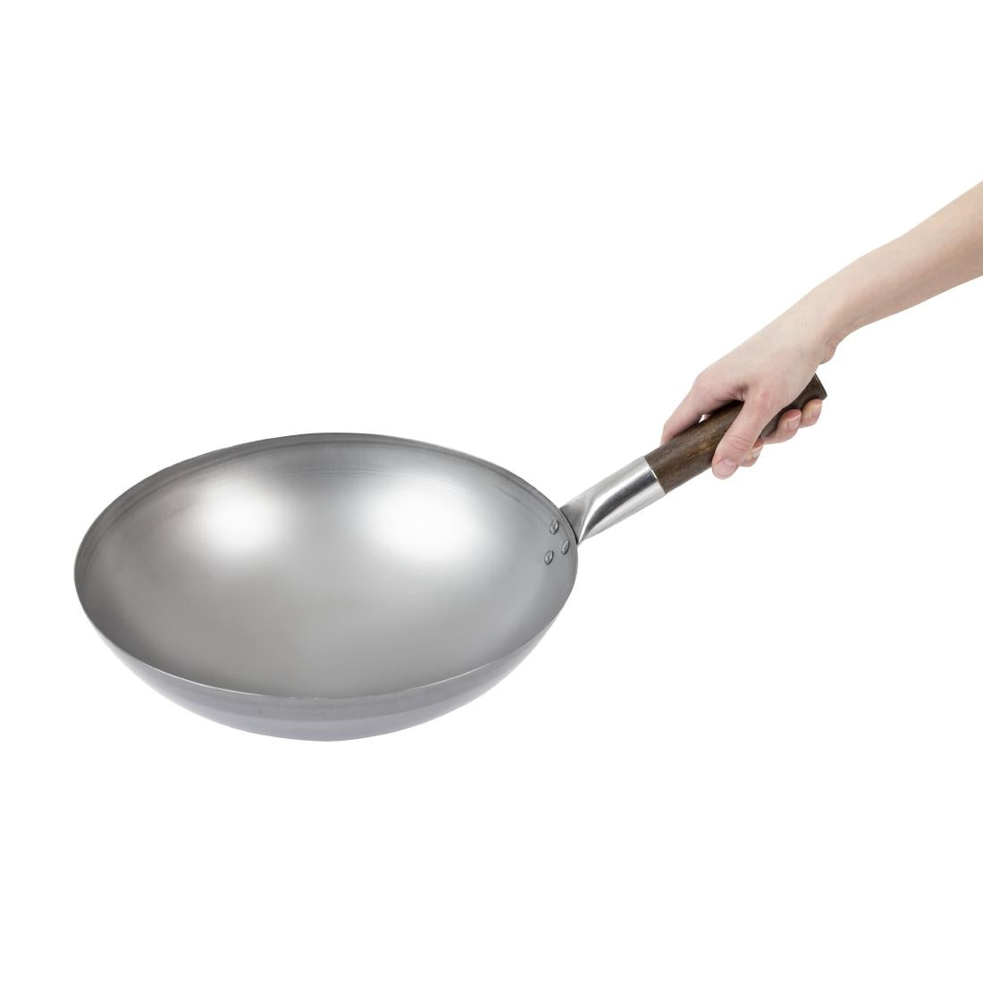 London Round Base Wok 330mm