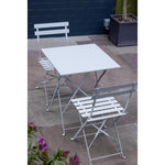 Bolero Perth Pavement Style Square Table Grey 600x600mm